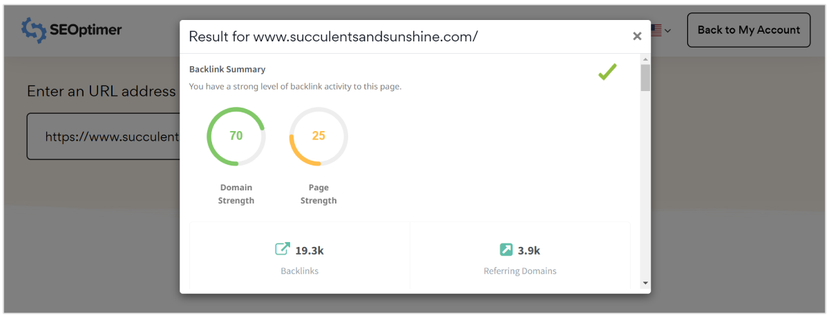 Backlink profile breakdown